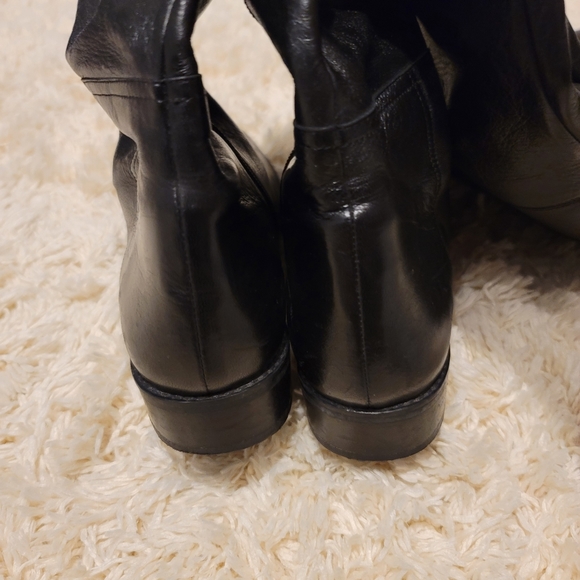 Stuart Weitzman Hilo Boots Black Leather - Picture 9 of 12